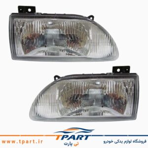 جفت چراغ جلو پراید