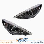 جفت چراغ جلو پژو 207 سمت راننده و شاگرد فن آوران