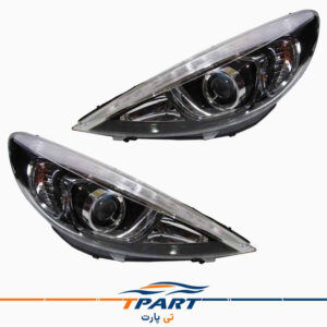 جفت چراغ جلو پژو 207 دیلایت‌دار سمت راننده و شاگرد کروز پلاس