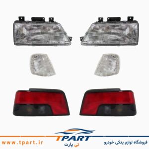 پک چهار عددی چراغ پژو 405