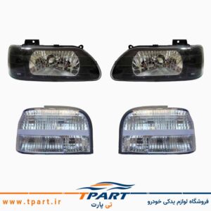 چراغ جلو و عقب پراید