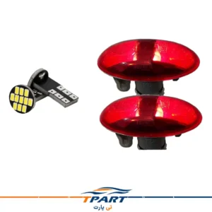 چراغ راهنما گلگیر پژو 207 قرمز همراه با لامپ LED